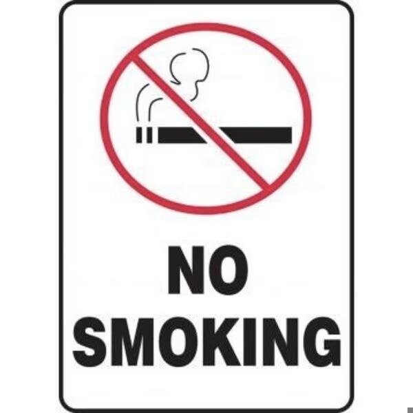 Accuform BILINGUAL SAFETY SIGN NO SMOKING MSMK407XT MSMK407XT - main